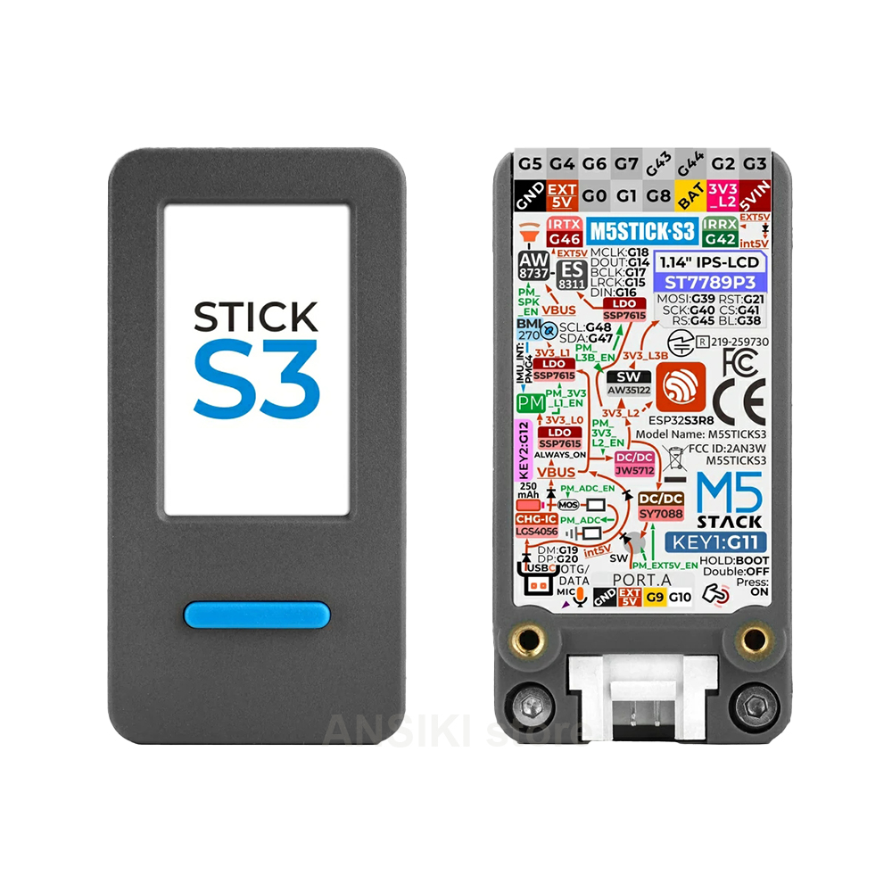 M5Stack - مجموعة تطوير إنترنت الأشياء M5StickS3 ESP32-S3