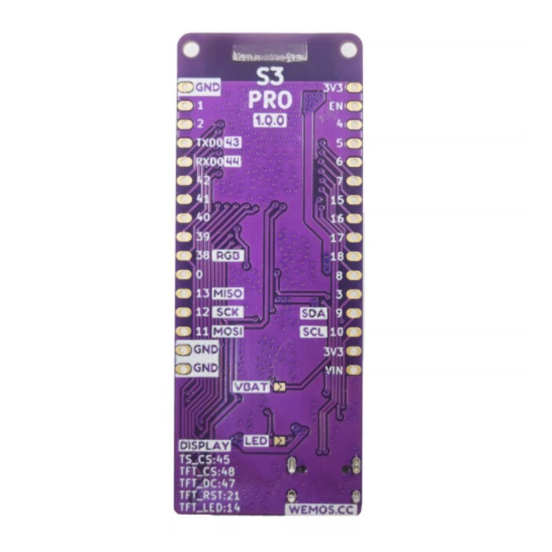 Lolin S3 - لوحة LOLIN S3 Pro V1.0.0 ESP32-S3