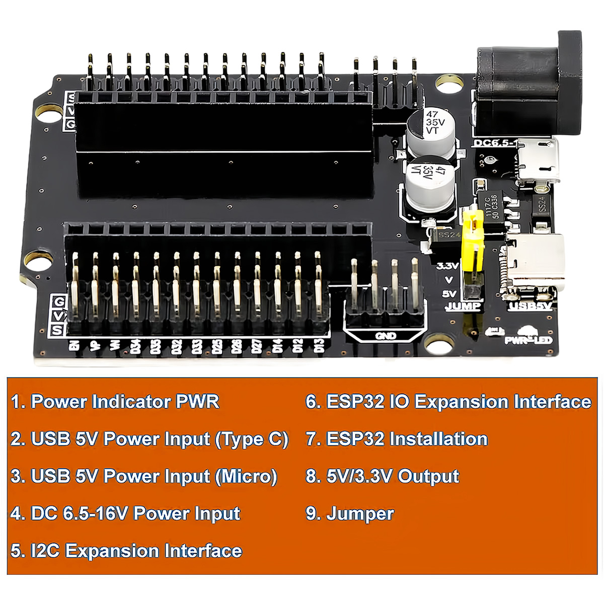 ESP32-WROOM-32 مجلس تطوير التو - مراجعة Devkitc وسعره