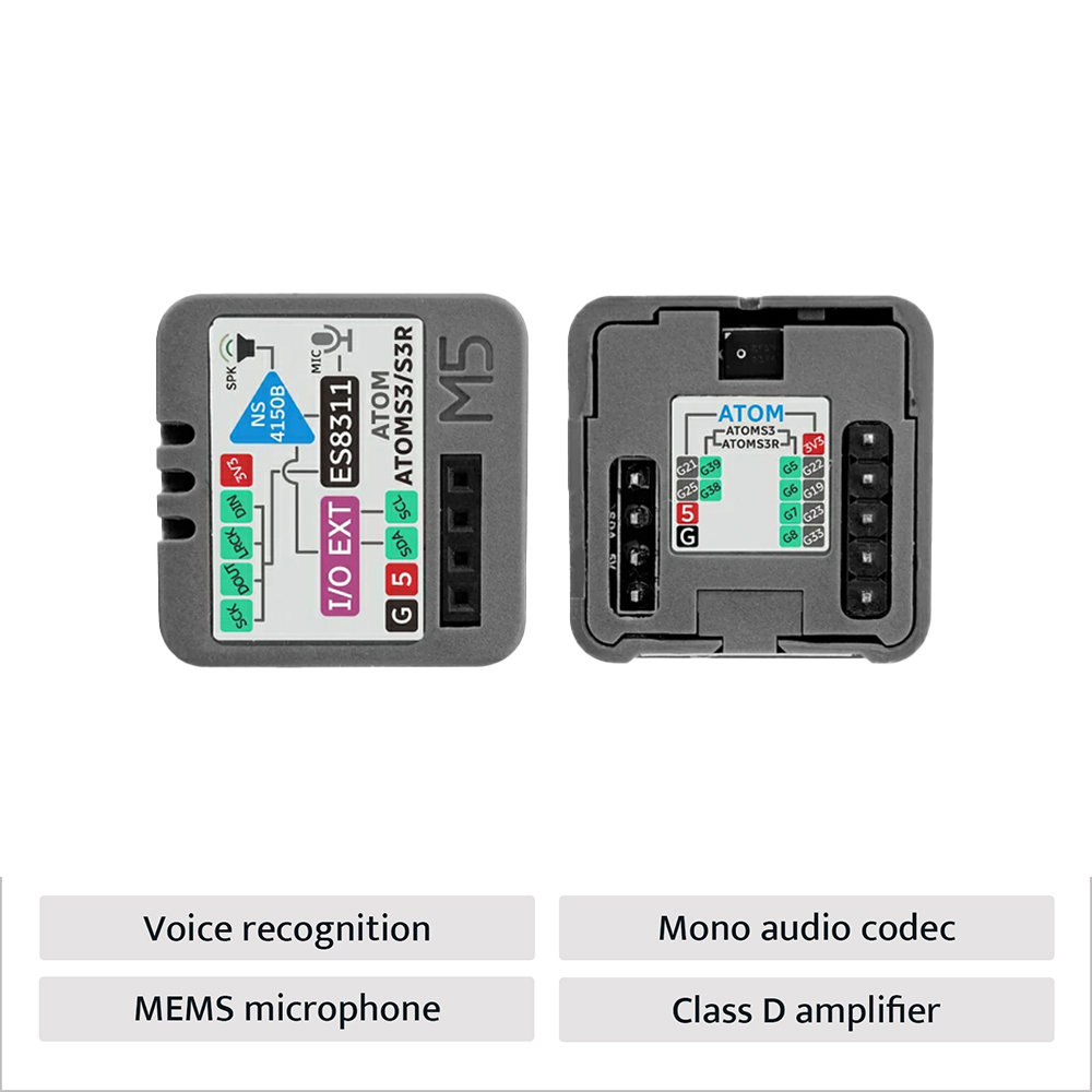 وحدة M5Stack Atomic Voice Base - مراجعة M5Stack وسعره