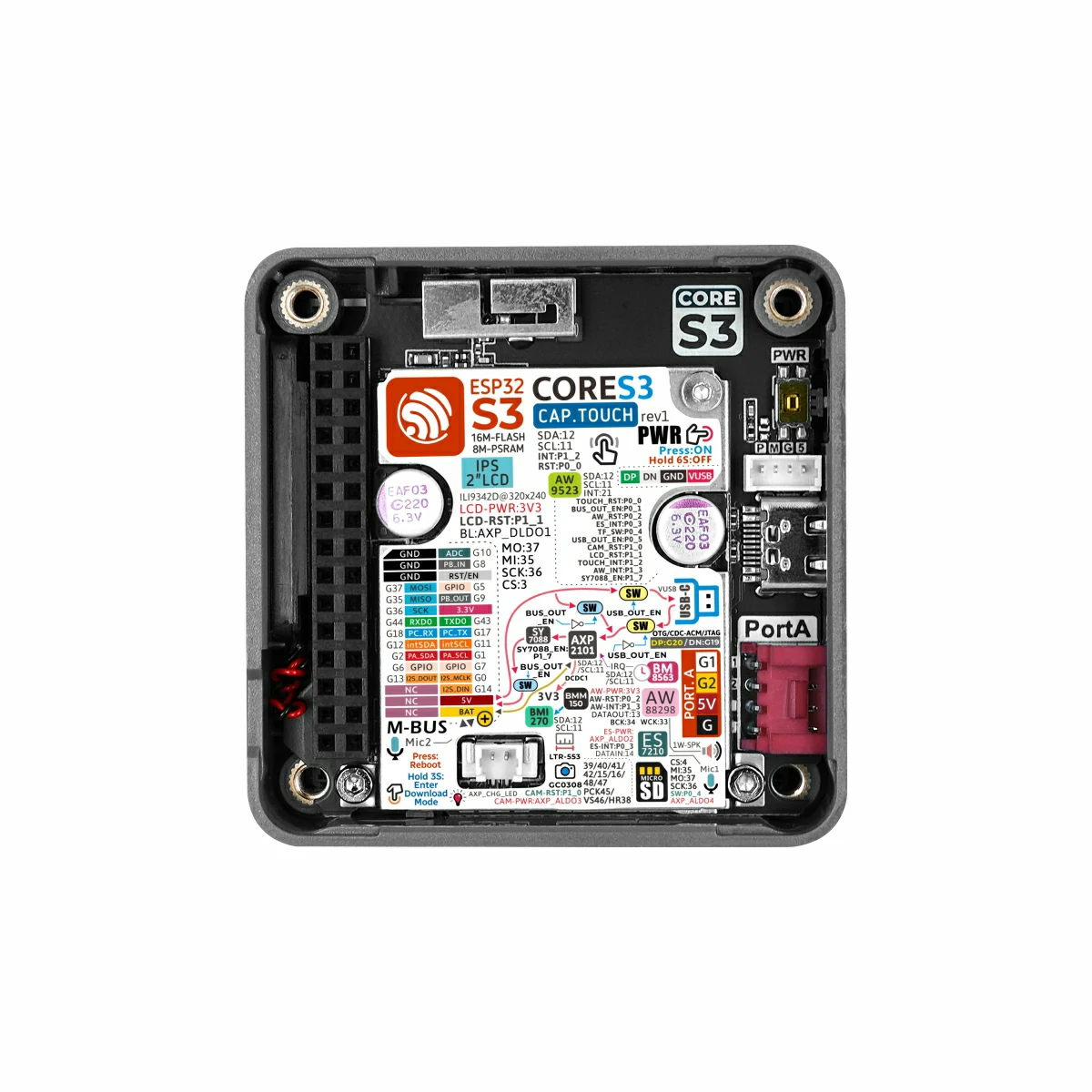 M5Stack CoreS3 Lite وحدة تحكم  - مراجعة Doit Esp32 وسعره