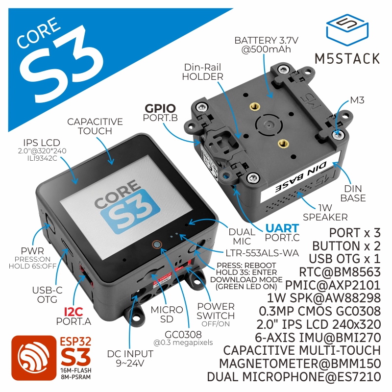وحدة تحكم M5Stack الرسمية ESP3 - مراجعة M5Stack Core2 وسعره