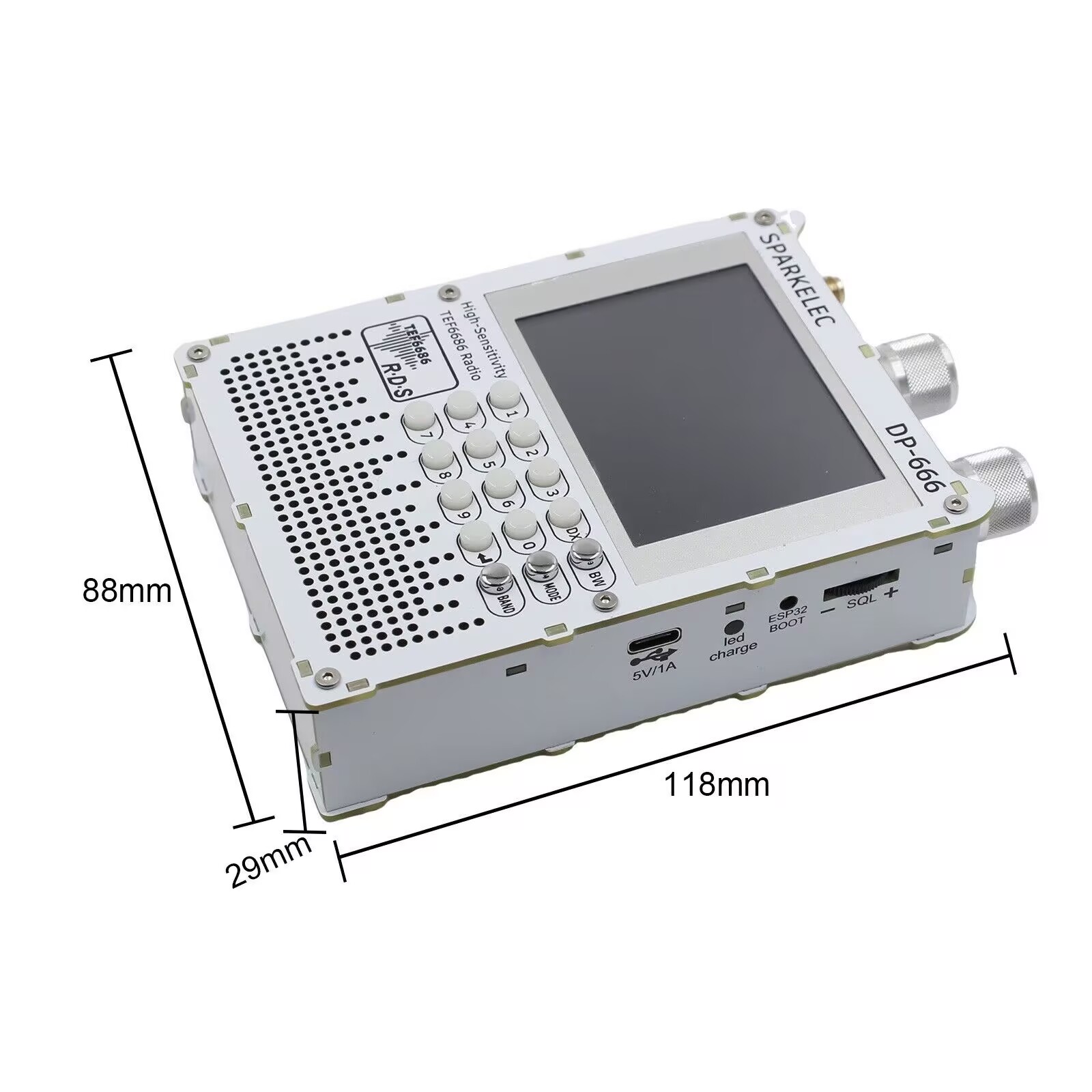 جديد DP-666 TEF6686 راديو حساس - مراجعة Devkitc وسعره